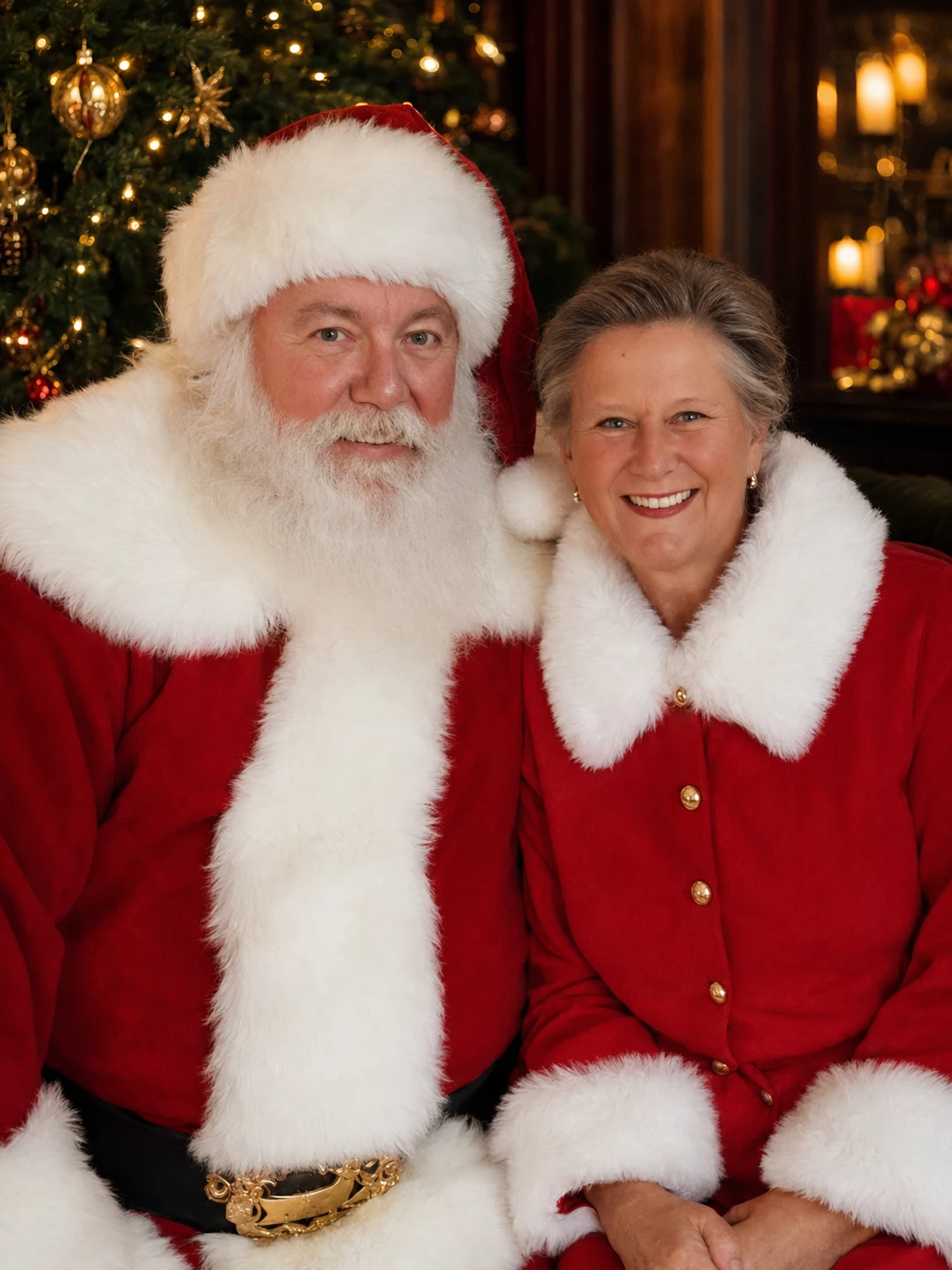Santa Mike & Mrs Claus Linda