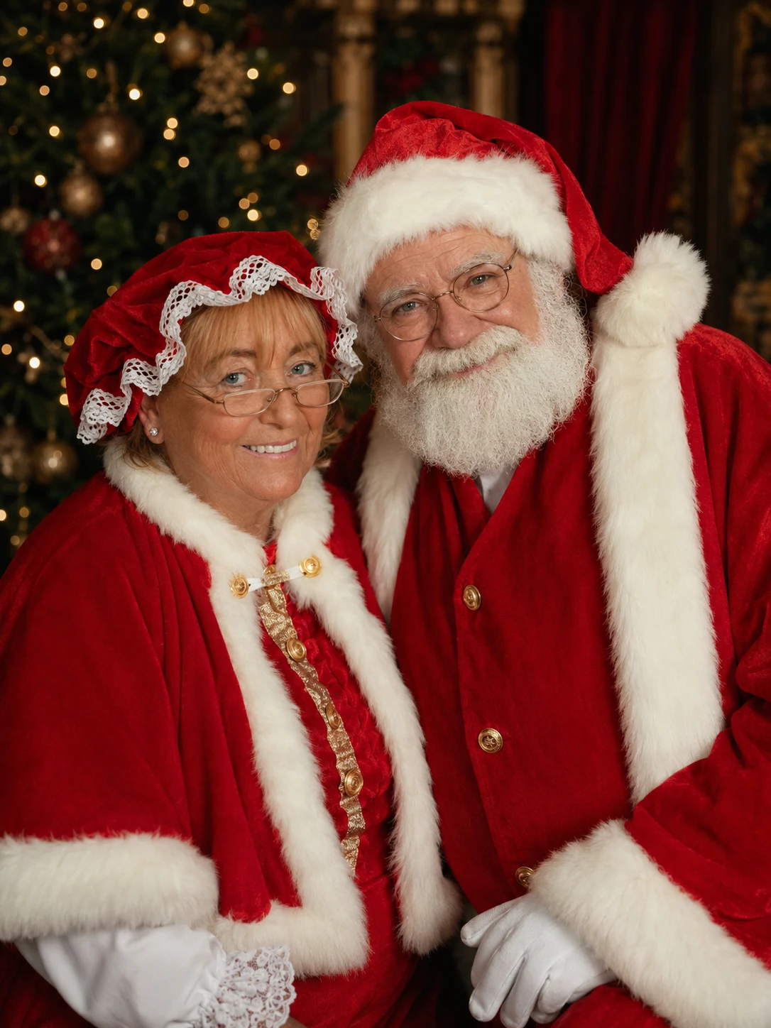 Santa Stevie & Mrs Claus Jean