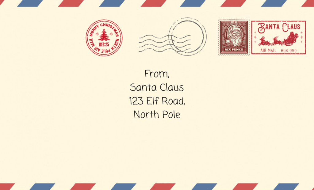 Santa claus dubai letter