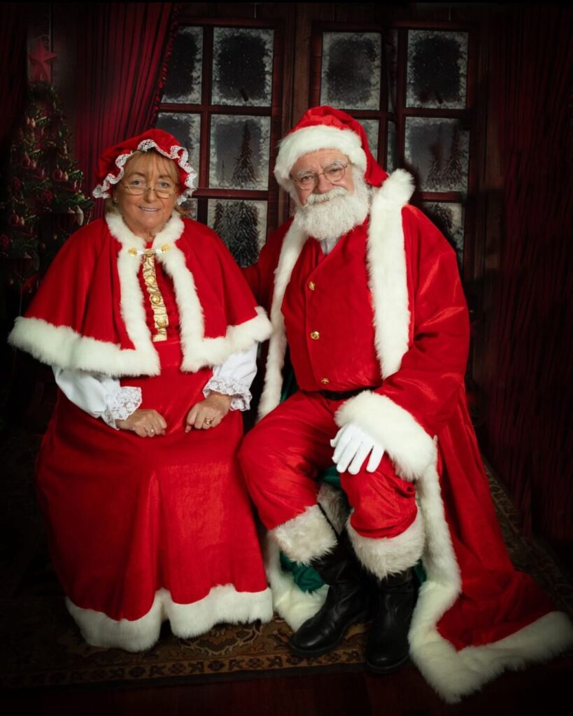 Santa Claus Stevie and Mrs Claus Turner Dubai
